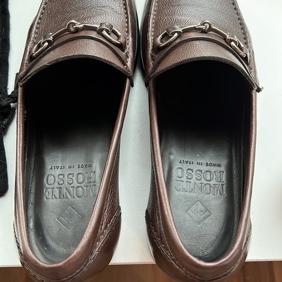 Lightly worn Monte Rosso Men’s dress shoes. Brown. Made in Italy. Size 8.5. - Picture 7 of 8